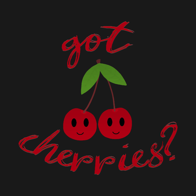 Got Cherries? Deliciously Cute Smiley Happy Face Fruit by elogichick