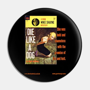 DIE LIKE A DOG by Brett Halliday Pin