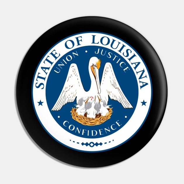 Seal of Louisiana Pin by Flags of the World