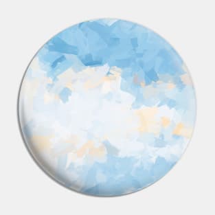 Clear Blue Sky Abstract Painting Pin