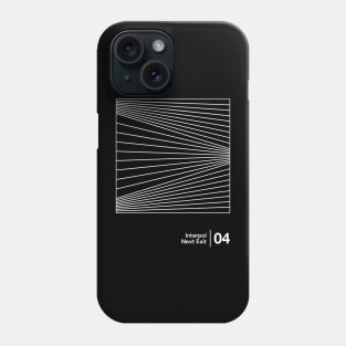 Next Exit - Minimalist Graphic Artwork Design Phone Case