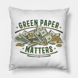 Money vintage emblem Pillow