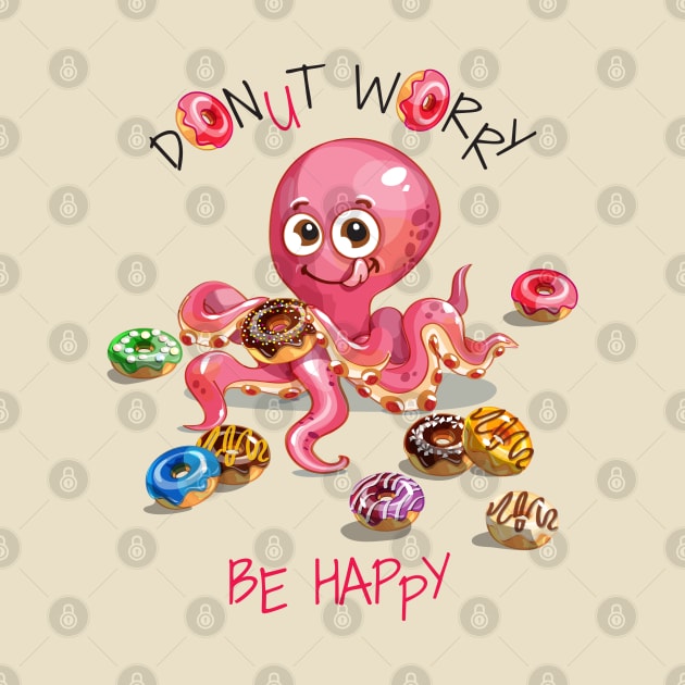 Octopus Donut Worry by Mako Design 