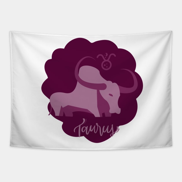 Taurus: Steadfast as the earth, rooted in strength Tapestry by Heartfeltarts