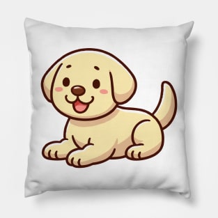 bonny yellow labrador retriever puppy Pillow