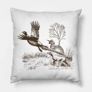 Hunting pheasant with GSP Pillow