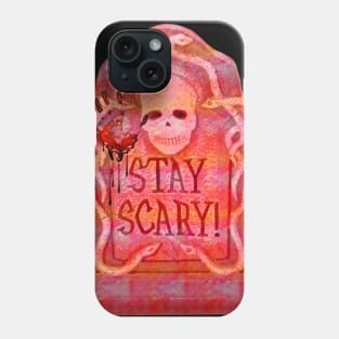 Stay Scary Halloween Tombstone Phone Case