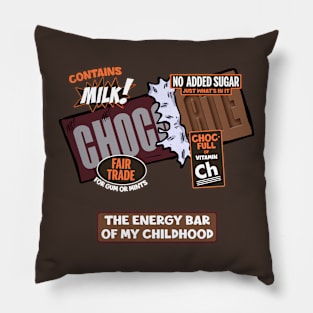 Chocolate: The Energy Bar of My Childhood Pillow