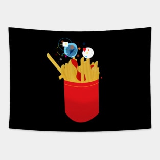 french fries and ketchup Tapestry