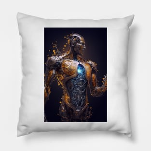 Sentient AI Cyborg Pillow