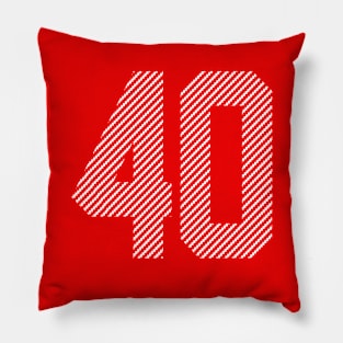 Iconic Numbe 40 Pillow