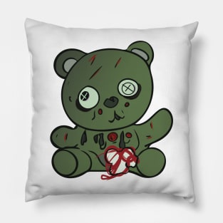 Creepy Cute Zombie Teddy Bear Pillow