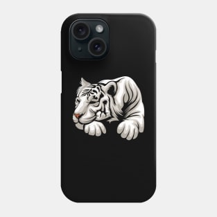 Tiger White Phone Case