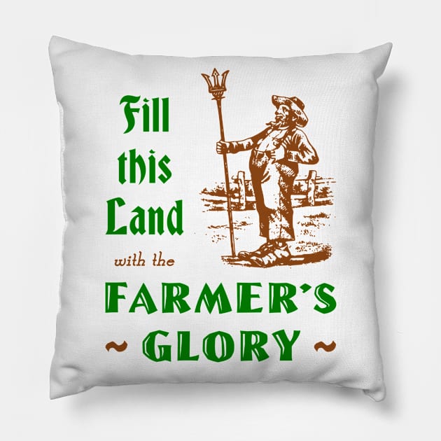 Farmer's Glory Pillow by TimespunThreads