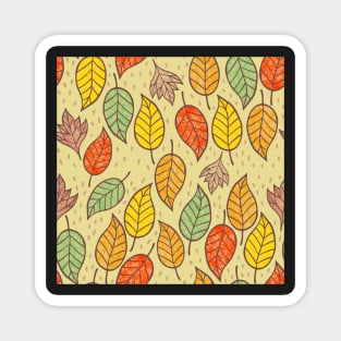 Autumn falling leaves Magnet