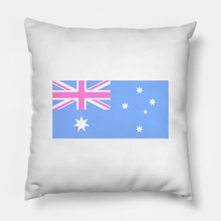 Australia Flag Baby Pink Pillow