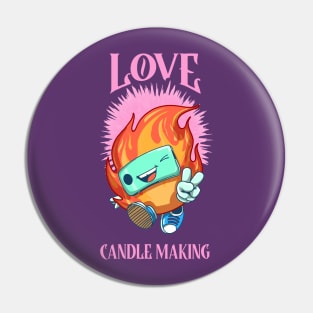 Love Candle Making Pin