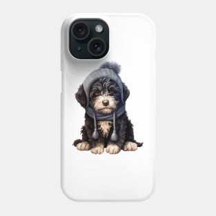 Winter Portuguese Water Dog Phone Case