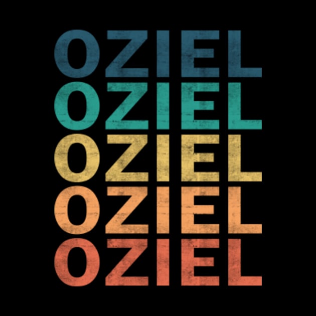 Oziel Name T Shirt - Oziel Vintage Retro Name Gift Item Tee by henrietacharthadfield