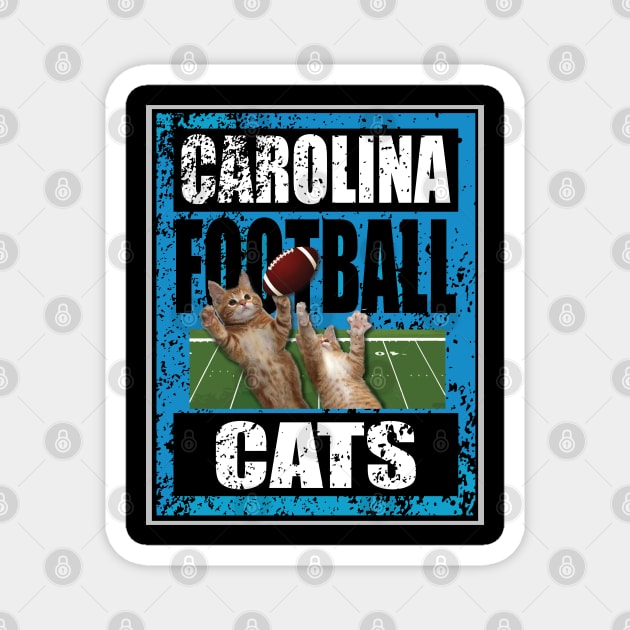 Funny Carolina football Cats Magnet by Windy Digger Metal Detecting Store