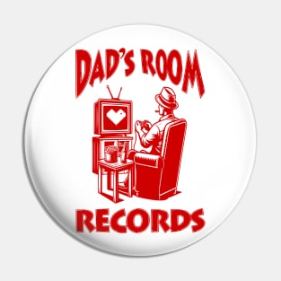 Dads Room Records : A Humorous Parody , or Dads Who Love Their Own Space , Gift for Dads Pin