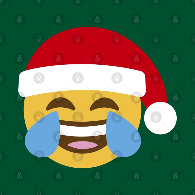 Smiley Santa Claus Laughing Out Loud  LOL Emoticon by LaundryFactory