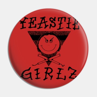 Yeastie Girlz Triangle Black Logo Pin