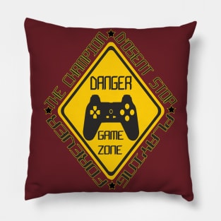 gamer danger game zone |gaming collection Pillow