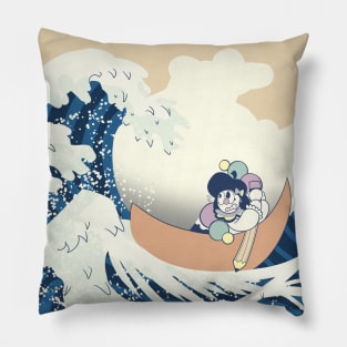 Pom Pom and the Great Wave Pillow