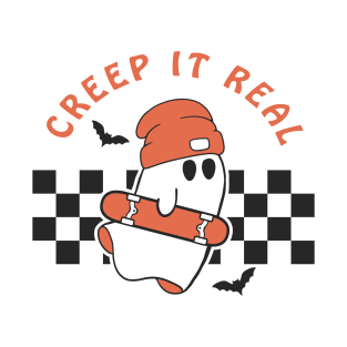 Creep It Real Funny Halloween Ghost T-Shirt