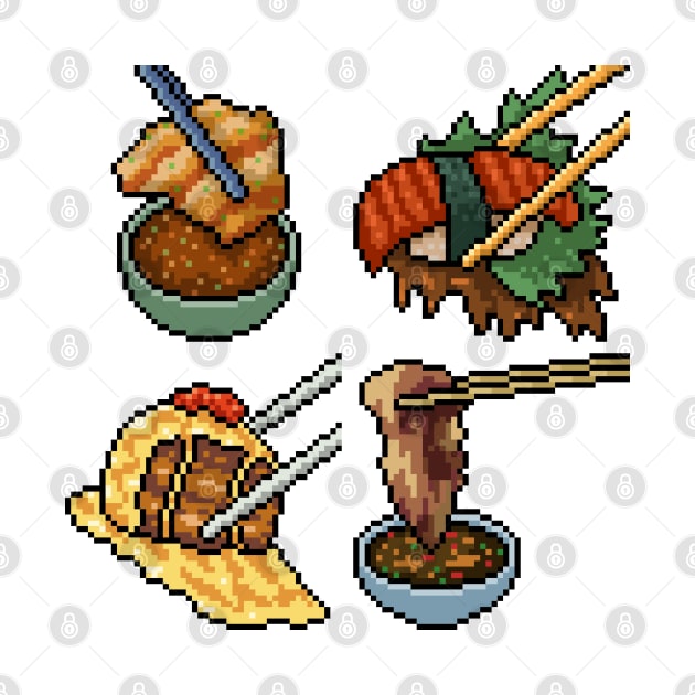 Pixel Sushi Dipping by Mako Design 