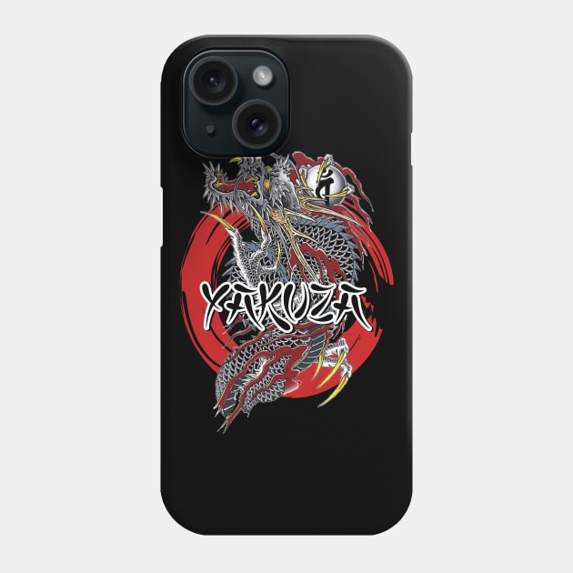 Yakuza Dragon Phone Case by Bentonhio