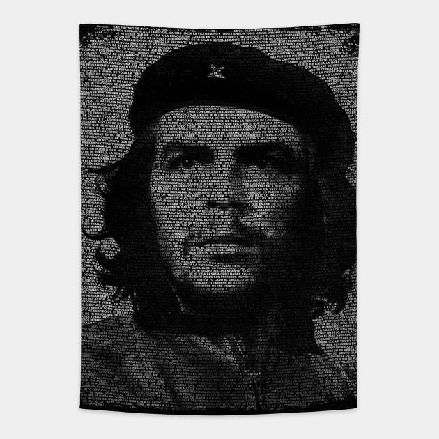 Che Guevara Rebel Cuban Guerrilla Revolution T-Shirt Tapestry by HiDearPrint