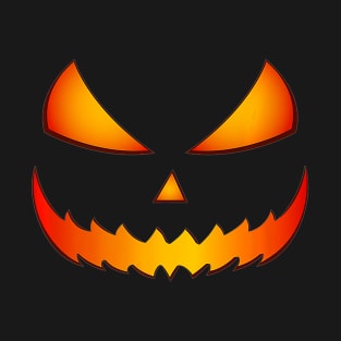 halloween scary evil pumpkin funny pumpkin head T-Shirt