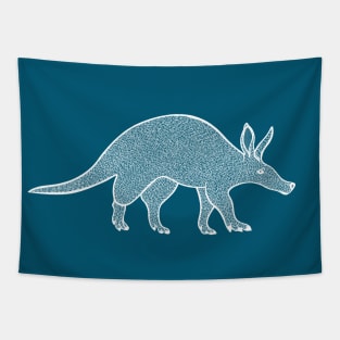 Aardvark - hand drawn detailed African animal design Tapestry