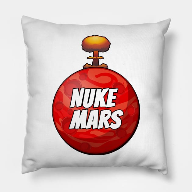 Nuke Mars Pillow by Soll-E