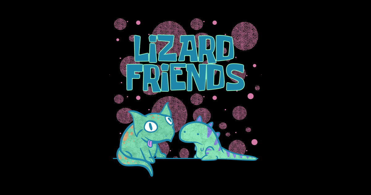 Lizard Friends - Lizard - Sticker | TeePublic