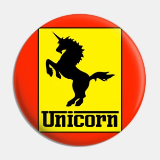 Prancing Unicorn Logo Pin