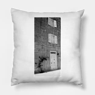 The Purest Plant Has No Roots. Mdina, Malta BW Pillow