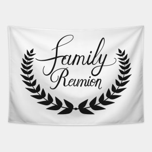 Family Reunion Wreath Tapestry