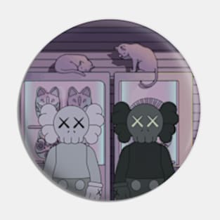 twin kaws and drink machines Pin