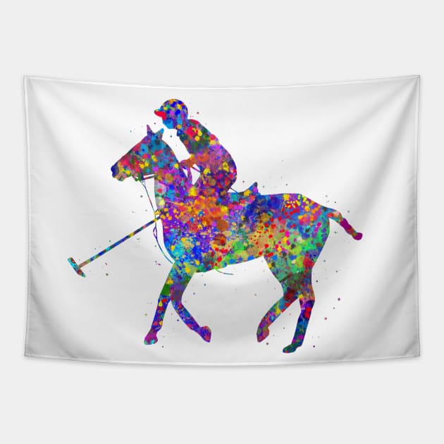 Polo rider Tapestry by Yahya Art