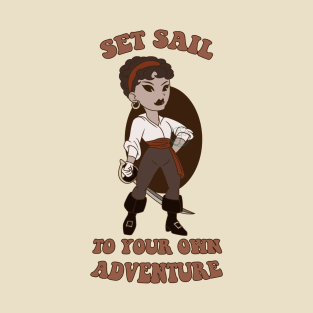 Old Cartoon Style pin up - Pirate T-Shirt