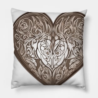 Elegant Tribal Heart Design No. 700 Pillow