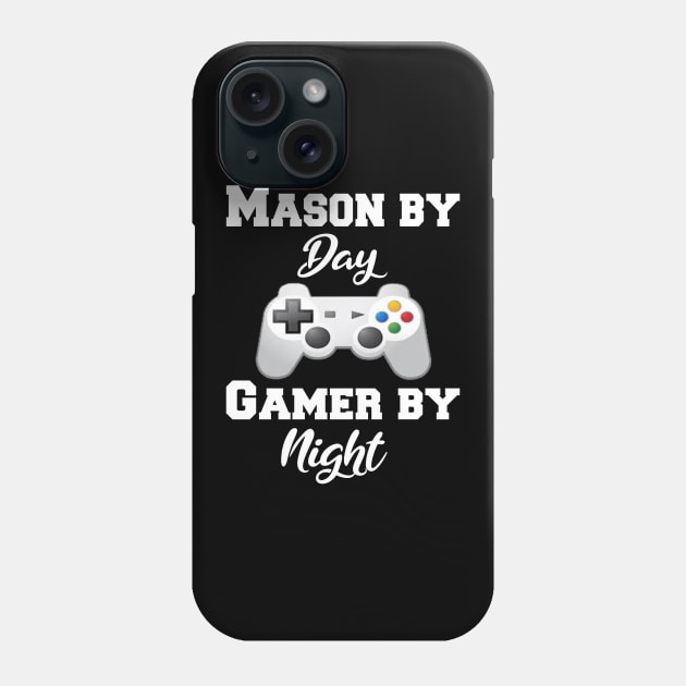 Mason By Day Gaming By Night Phone Case by Emma-shopping