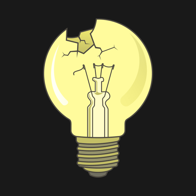 Broken Light Bulb by sifis