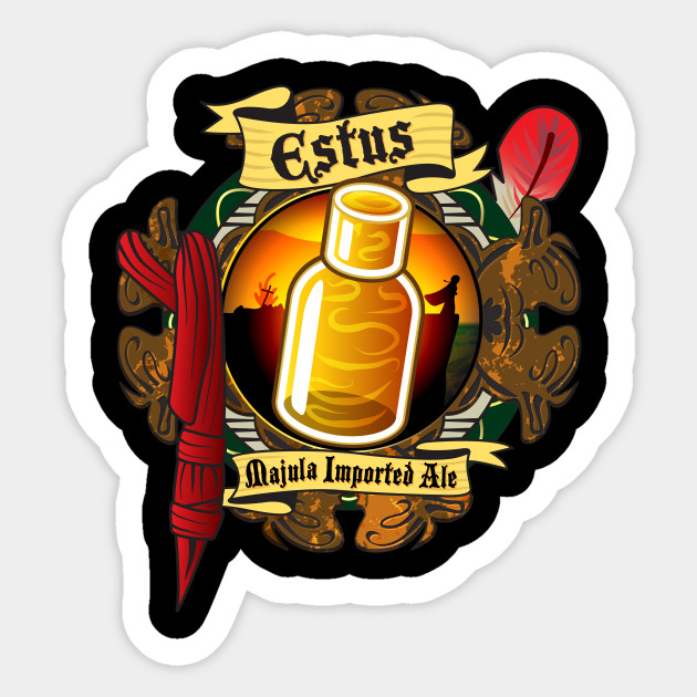 Estus Majula Imported Ale (Dark Souls 2) - Estus Flask - Sticker
