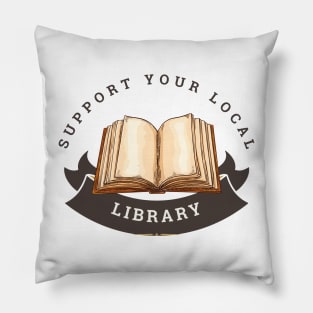 Support Your Library Pillow