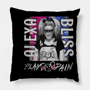 Alexa Bliss Play Pain Distressed Portrait Pillow