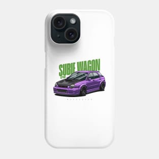 Subie Wagon (purple) Phone Case